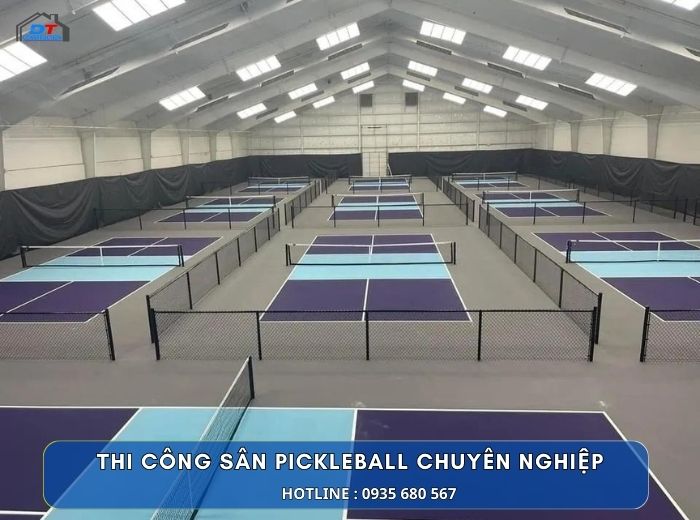 thi công sân pickleball chuyên nghiệp báo giá